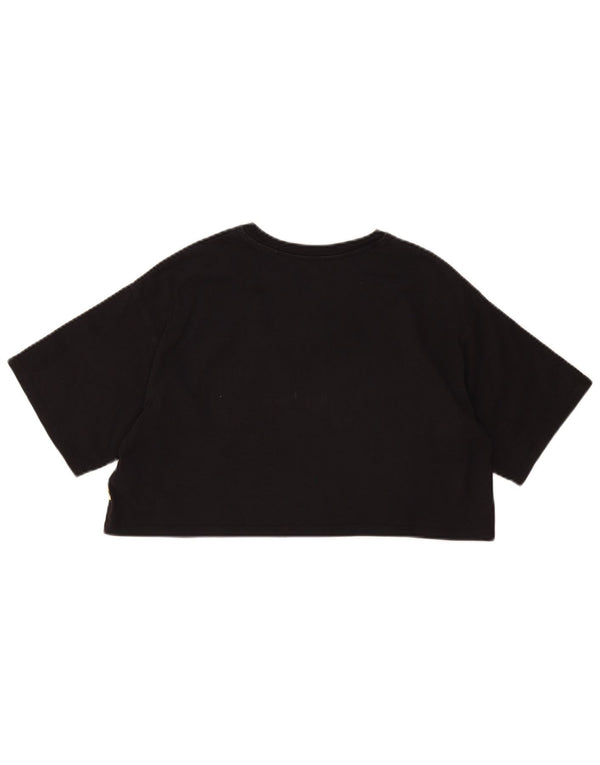 Levi's ženska majica kratkih rukava Peanuts Crop Graphic Top UK 10 Small Black Cartoon