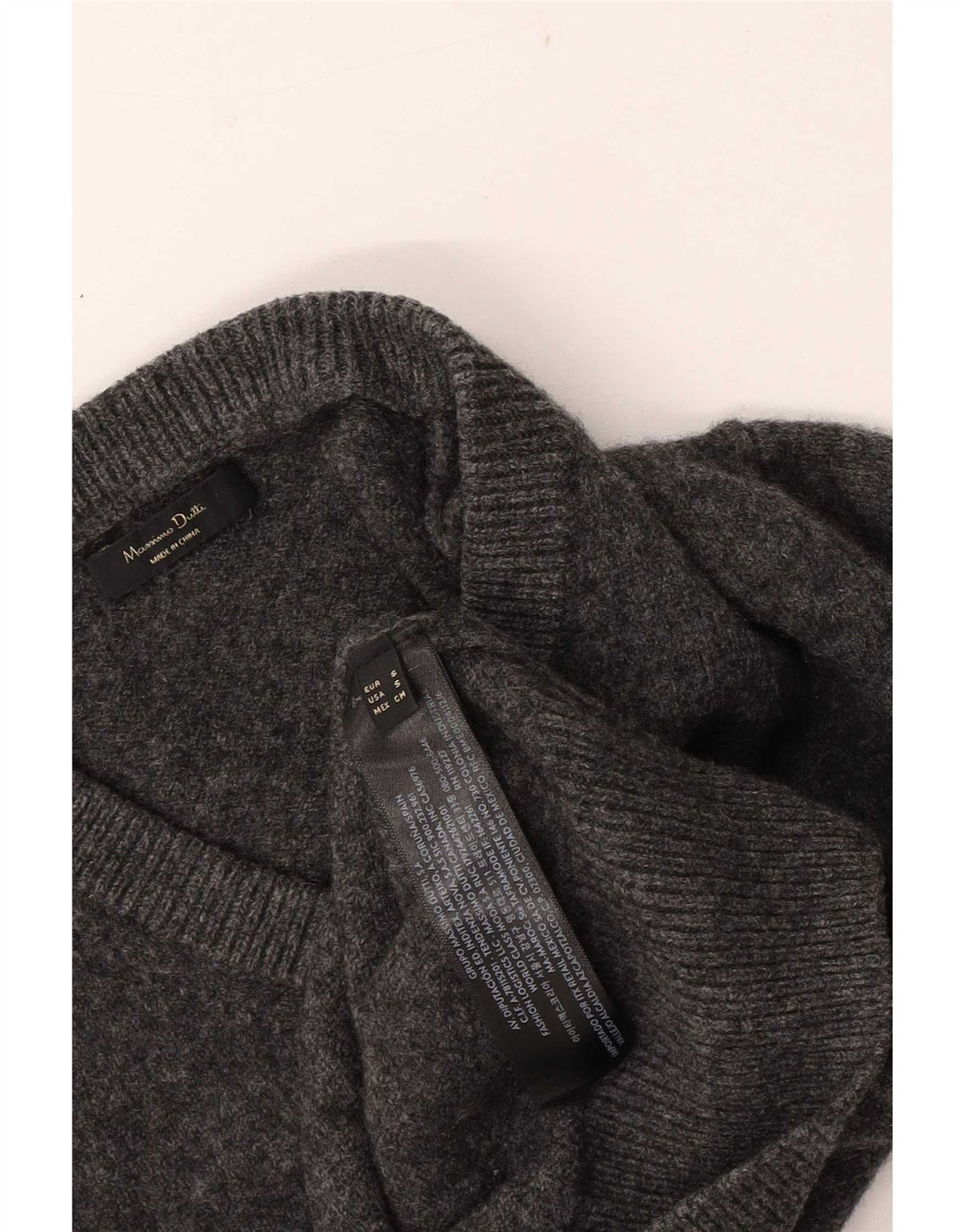 Massimo Dutti Ženski džemper s V-izrezom UK 10 Small Grey