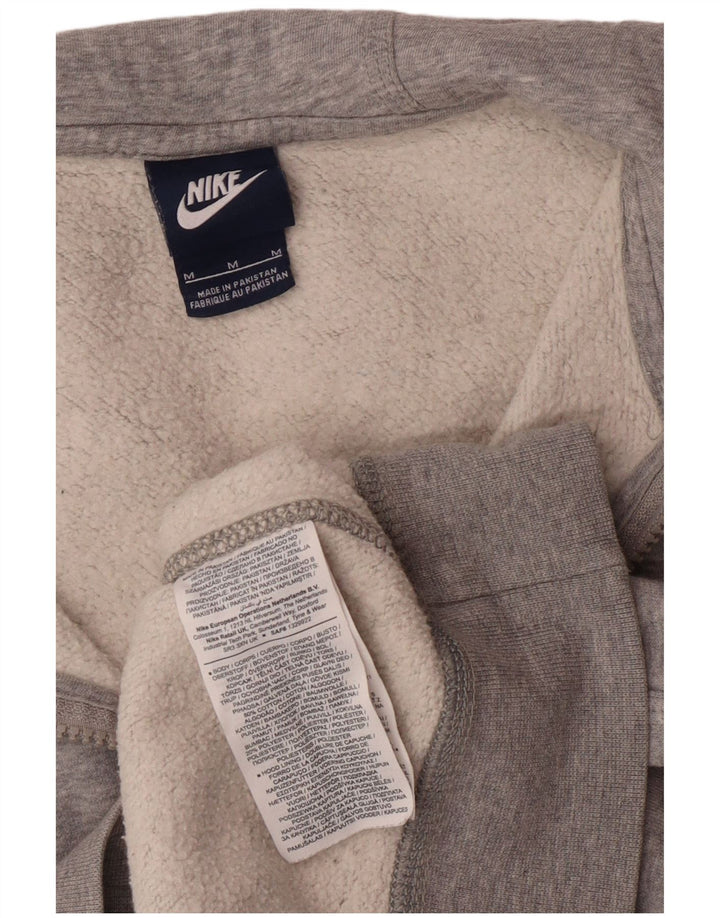 Nike muški pulover s kapuljačom na patentni zatvarač srednje sivi pamuk