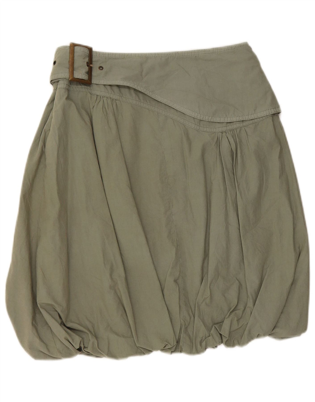 Desigual ženska grafička suknja s mjehurićima EU 36 mala W28 kaki pamuk