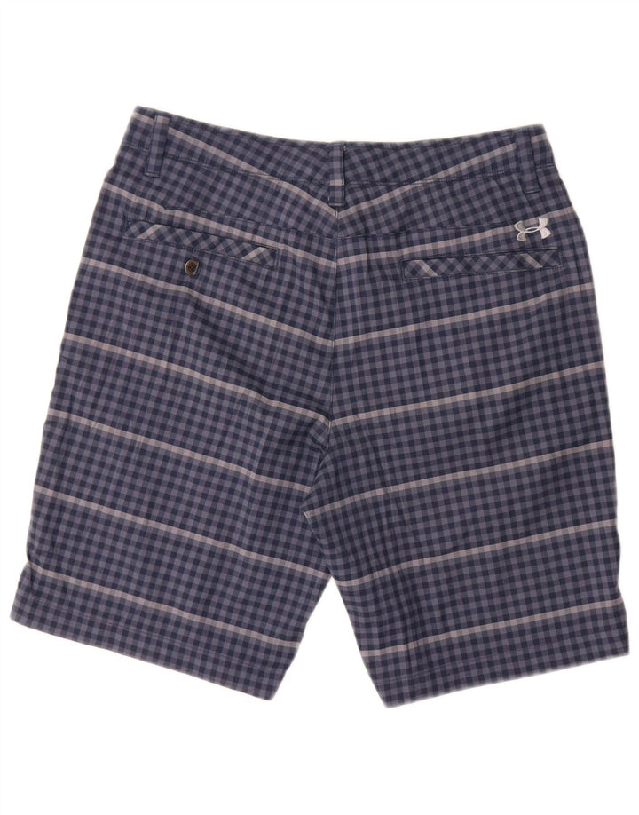 Under Armour muške chino kratke hlače W32 Srednje plavi gingham poliester