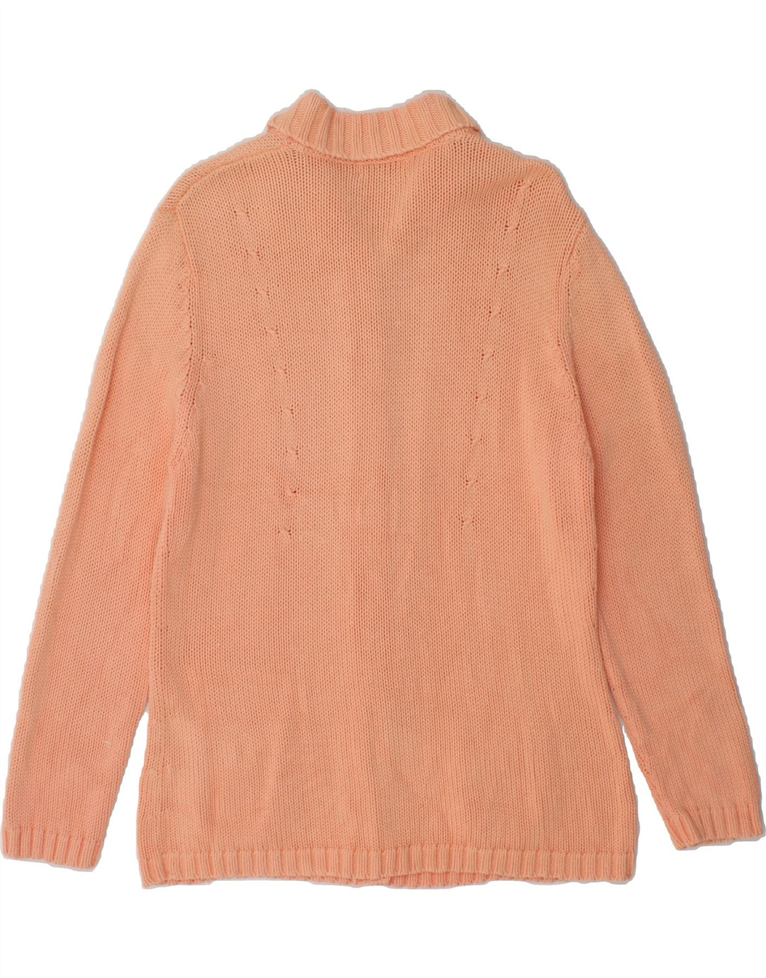 VINTAGE Womens Cardigan Sweater IT 42 Medium Orange Cotton Vintage Vintage and Second-Hand Vintage from Messina Hembry 