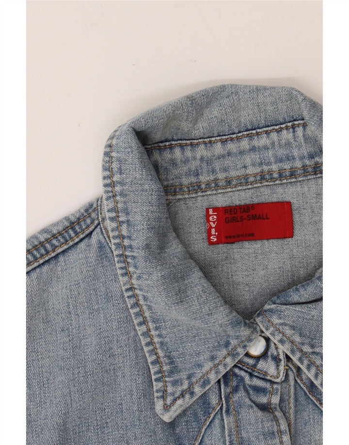 LEVI'S Womens Denim Shirt UK 8 Small Blue Cotton Vintage Levi's and Second-Hand Levi's from Messina Hembry 