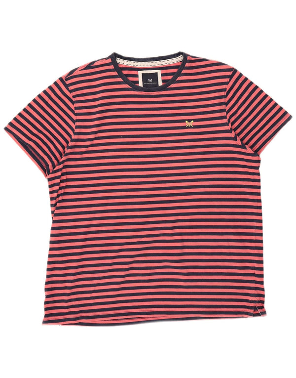 Crew Clothing Muška obična majica kratkih rukava 2XL pamuk na ružičaste pruge