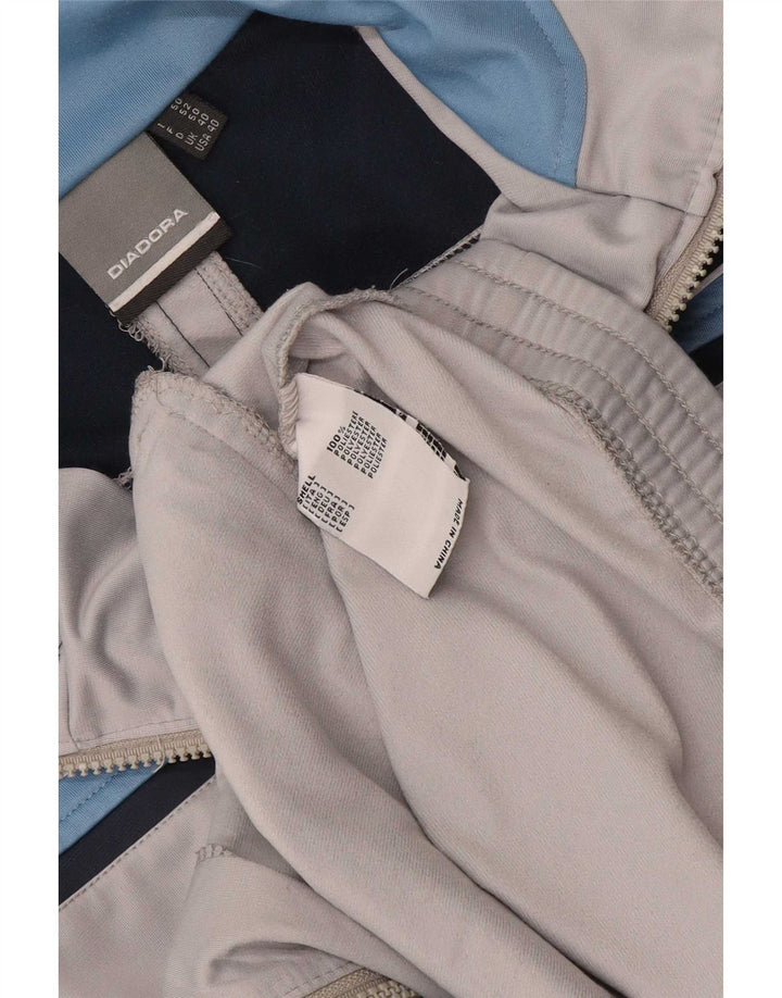 Diadora muška gornja jakna trenirke UK 40 poliester srednje sive boje