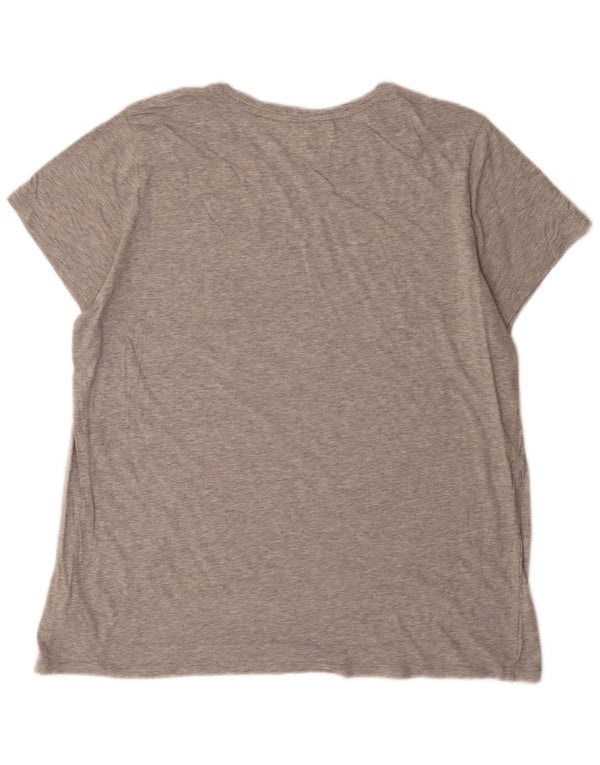 Gap ženska majica kratkih rukava Favorite Fit UK 20 2XL sivi flekasti pamuk
