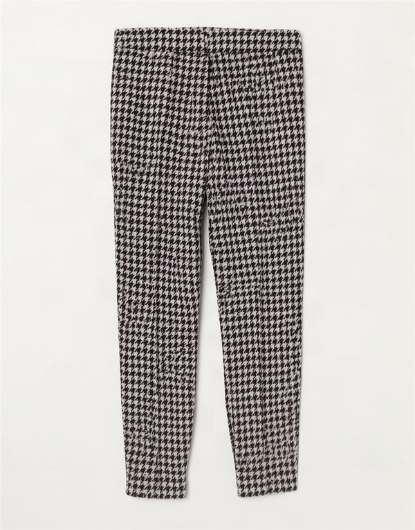 Hugo Boss ženske uske skraćene hlače W28 L26 crne houndstooth