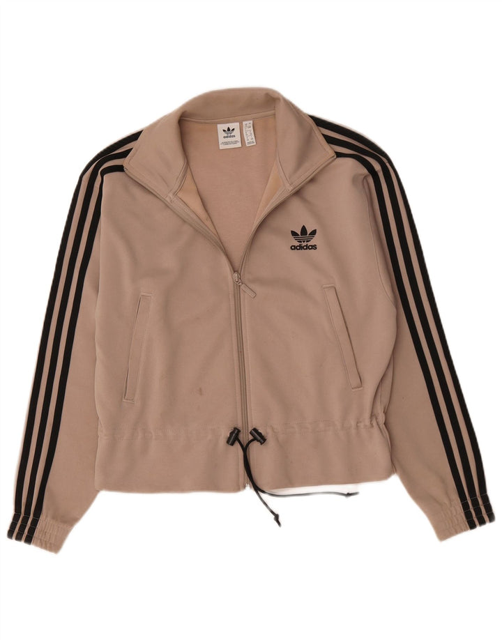 Adidas ženska gornja jakna trenirke UK 8 Small Beige Poliester