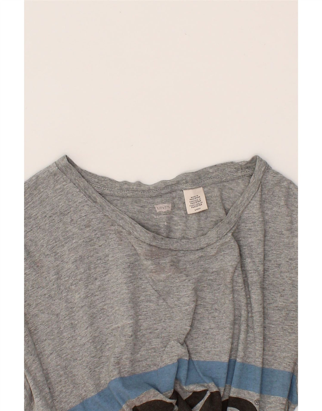 LEVI'S Mens Graphic T-Shirt Top Small Grey Flecked Cotton Vintage Levi's and Second-Hand Levi's from Messina Hembry 