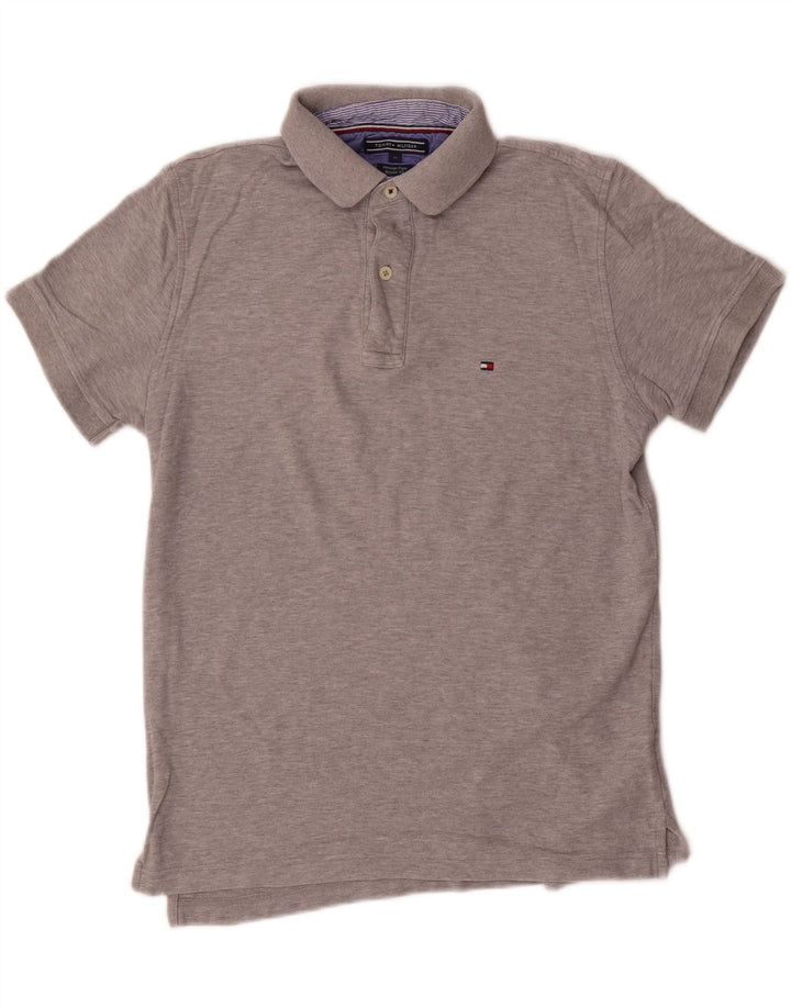 TOMMY HILFIGER Muška polo majica standardnog kroja, srednje sivi pamuk