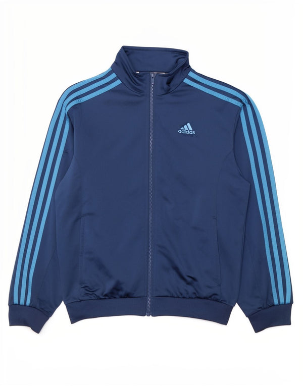 Adidas trenirka za dječake, gornja jakna, 13-14 godina, tamnoplava poliesterska sportska
