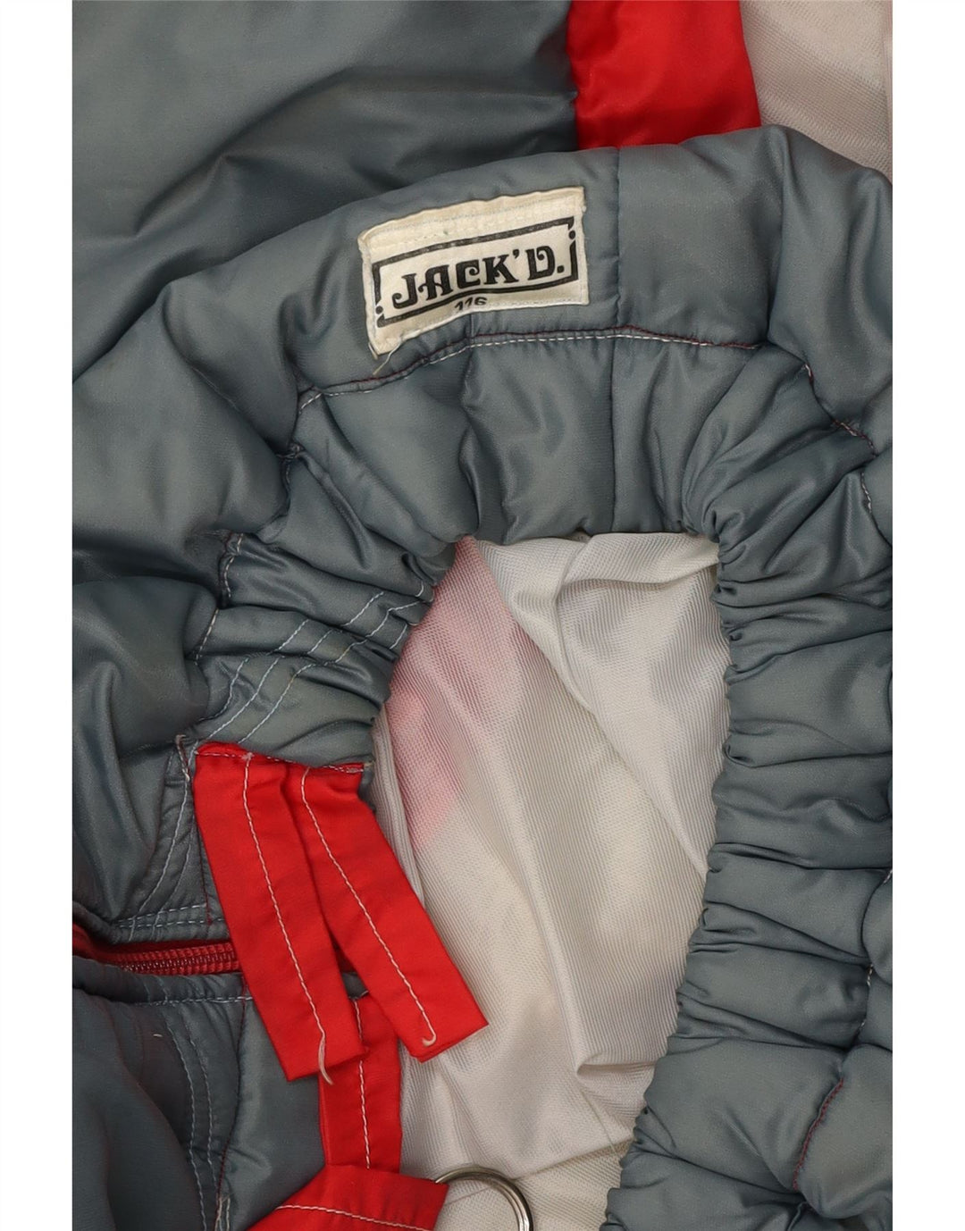 JACK DANIELS Ženska jakna UK 16 Large Grey Colourblock