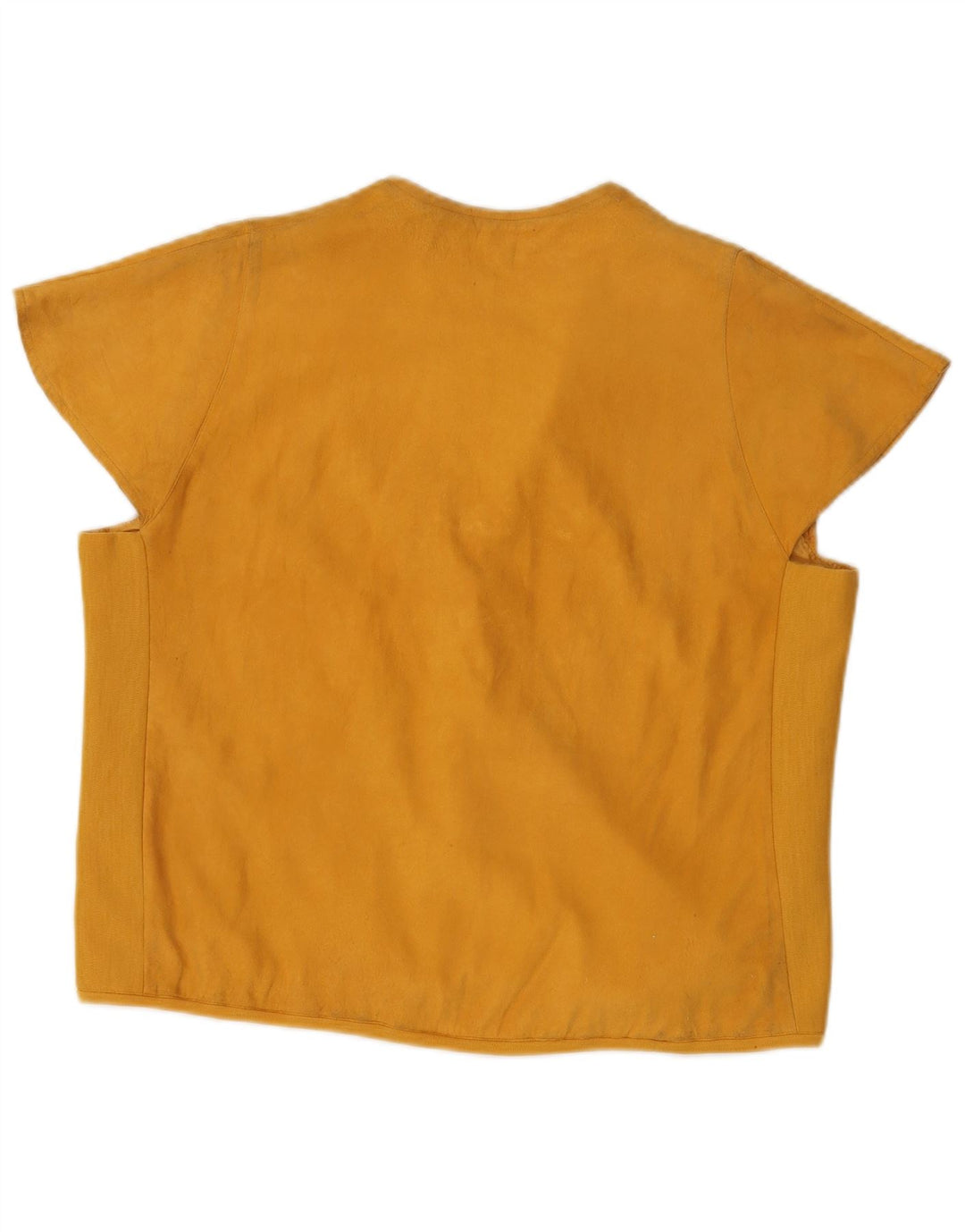 VINTAGE Ženska antilop košulja bluza kratkih rukava UK 16 Velika žuta cvjetna