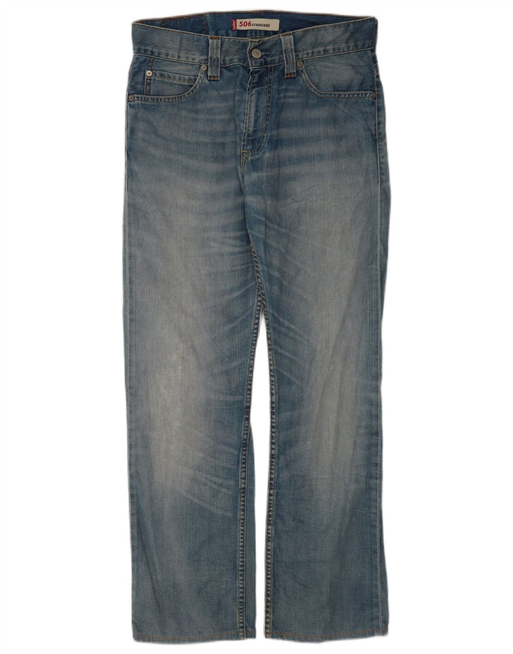 Levi's muške 506 ravne traperice W31 L30 plavi pamuk