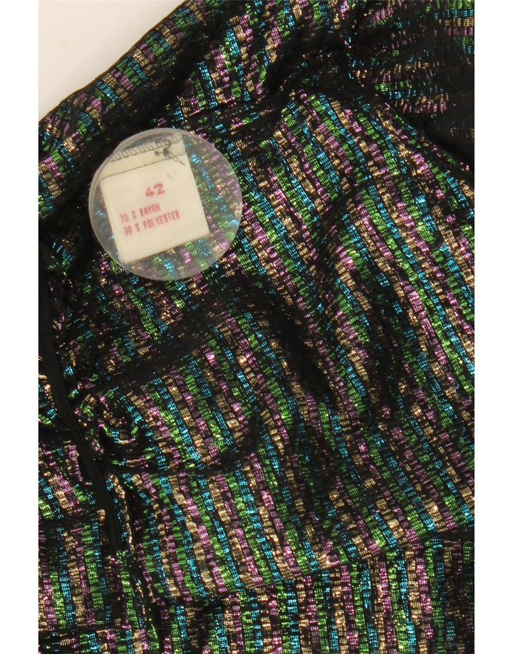 Vintage ženska košulja bluza IT 42 srednje raznobojna geometrijska