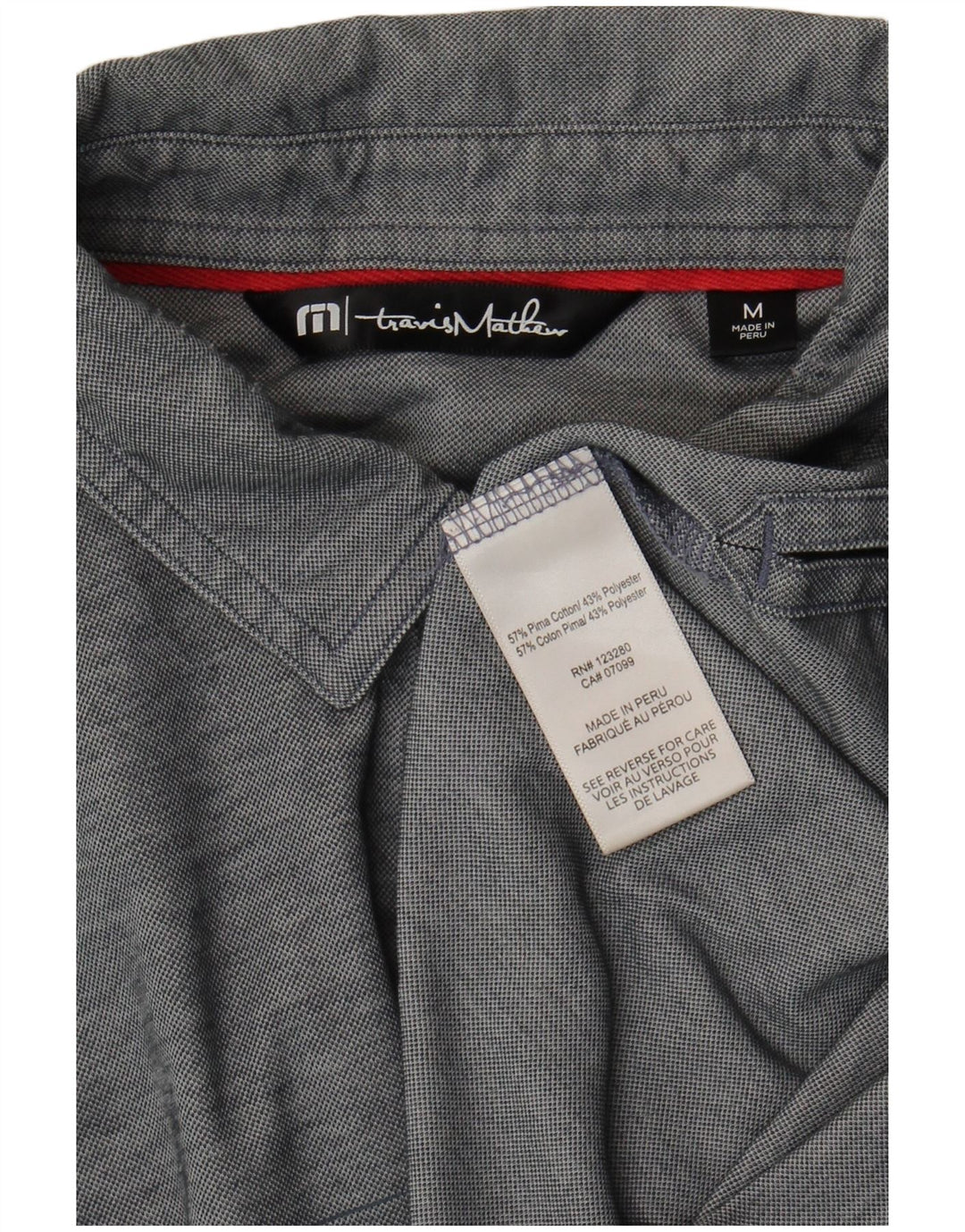 Travis Mathew muška polo majica, pamuk na srednje sive pruge