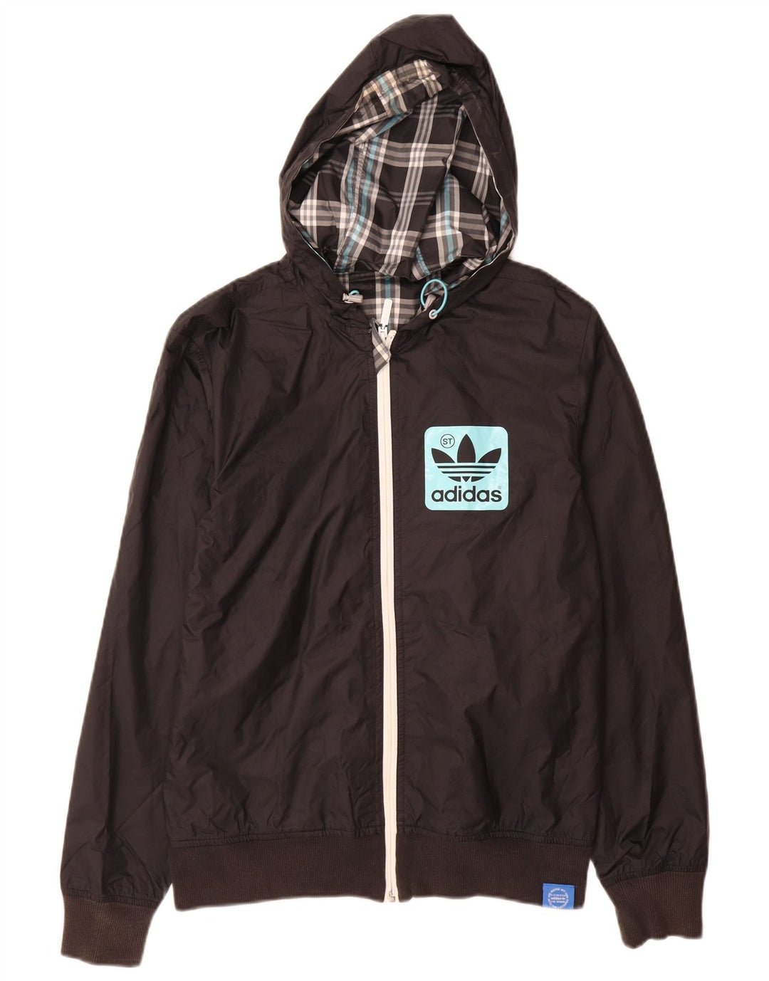 Adidas muška trenirka s kapuljačom s grafičkim motivima, gornja jakna XS, crni poliester