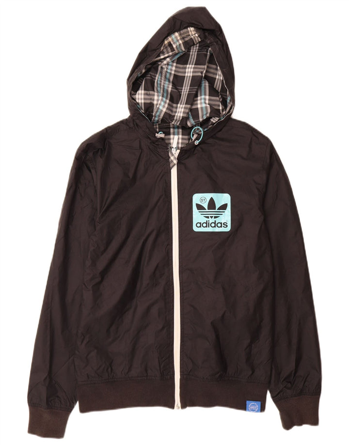 Adidas muška trenirka s kapuljačom s grafičkim motivima, gornja jakna XS, crni poliester