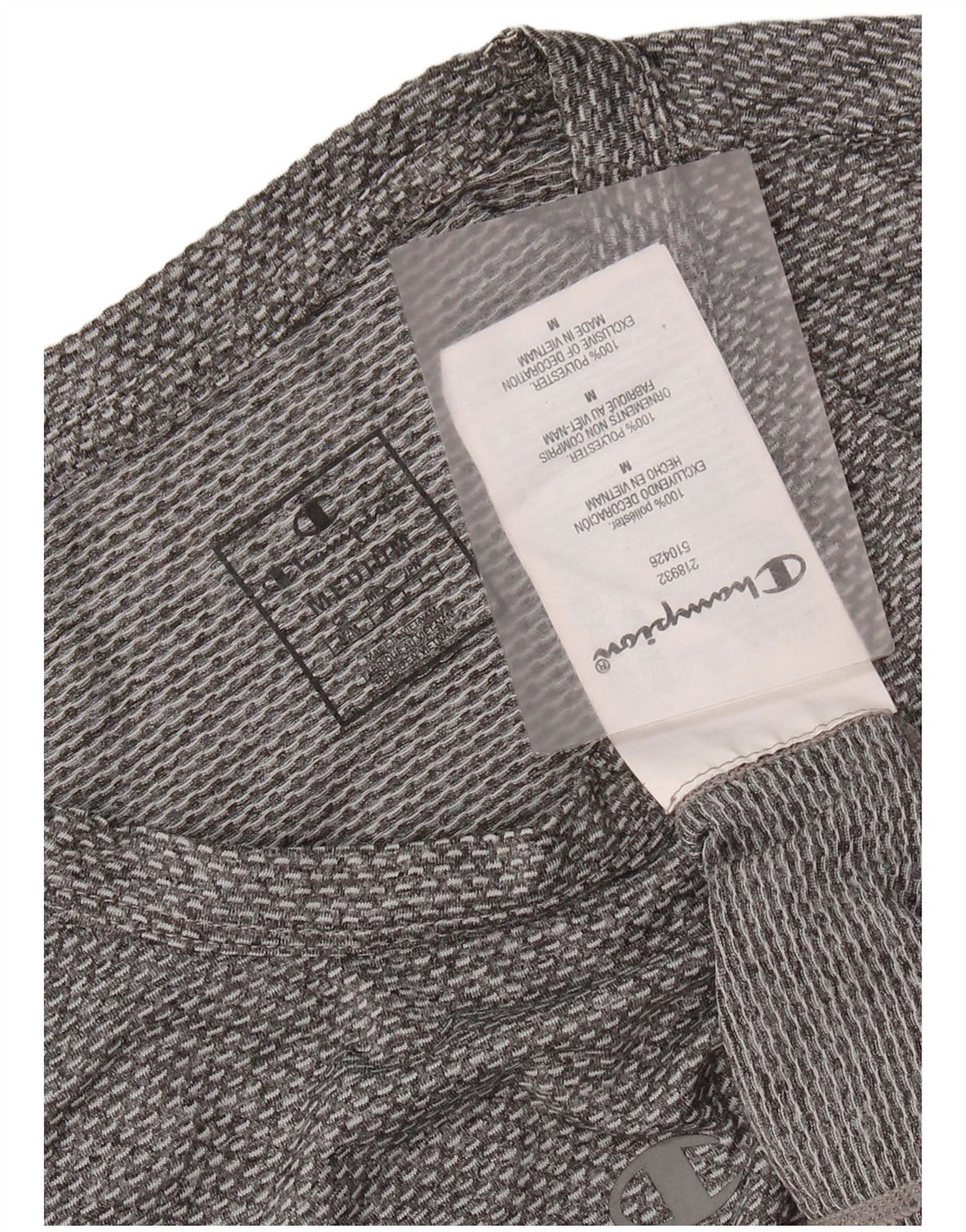 CHAMPION Muška majica kratkih rukava Srednje sivi poliester