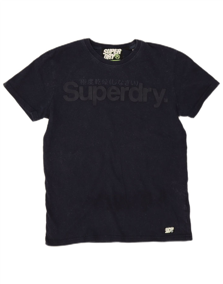 Superdry muška grafička majica kratkih rukava srednje tamnoplavi pamuk