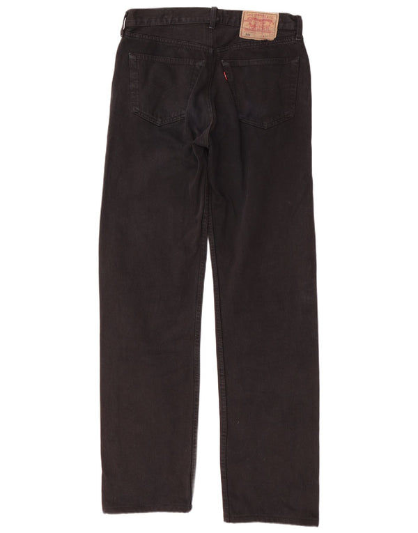 LEVI'S muške 501 ravne traperice W34 L36 crni pamuk