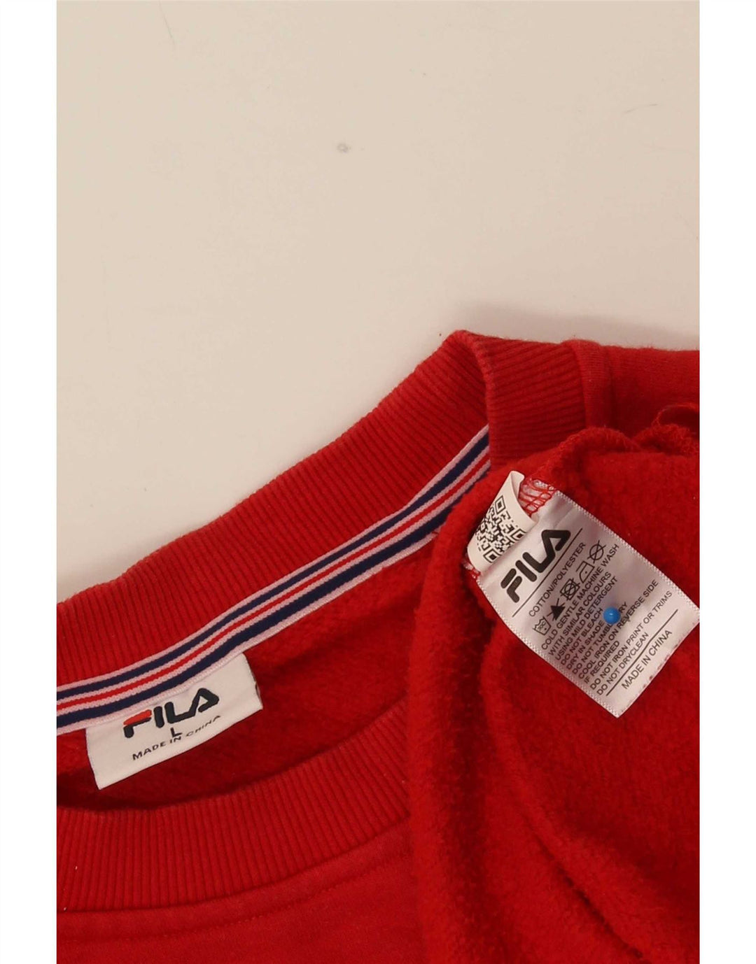 Fila muški džemperi veliki crveni pamuk