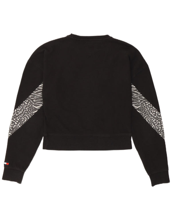 Tommy Hilfiger Ženska majica s kratkim rukavima UK 14 Srednje crni životinjski print