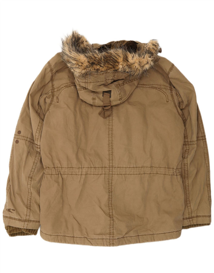 O'Neill muška pomoćna jakna s kapuljačom UK 40 Large Beige Cotton