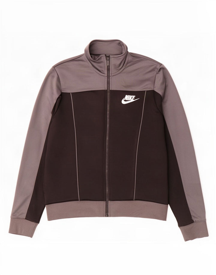 Nike muška gornja jakna trenirke srednje crne boje od poliestera