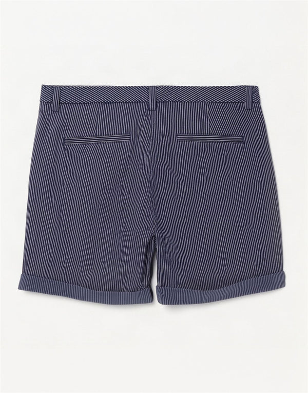 Marks & Spencer ženske chino kratke hlače UK 14 velike W32 mornarsko plave pruge