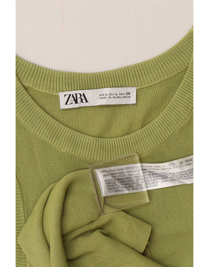 Zara ženski prsluk UK 14 velika zelena viskoza