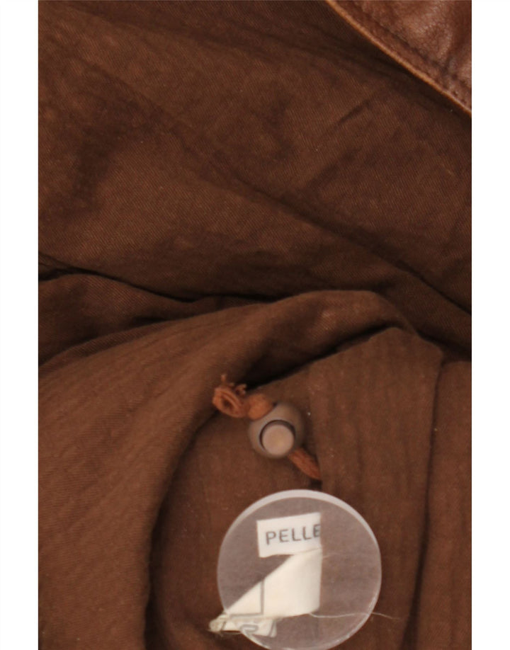 VINTAGE muška kožna jakna UK 42 XL smeđa koža