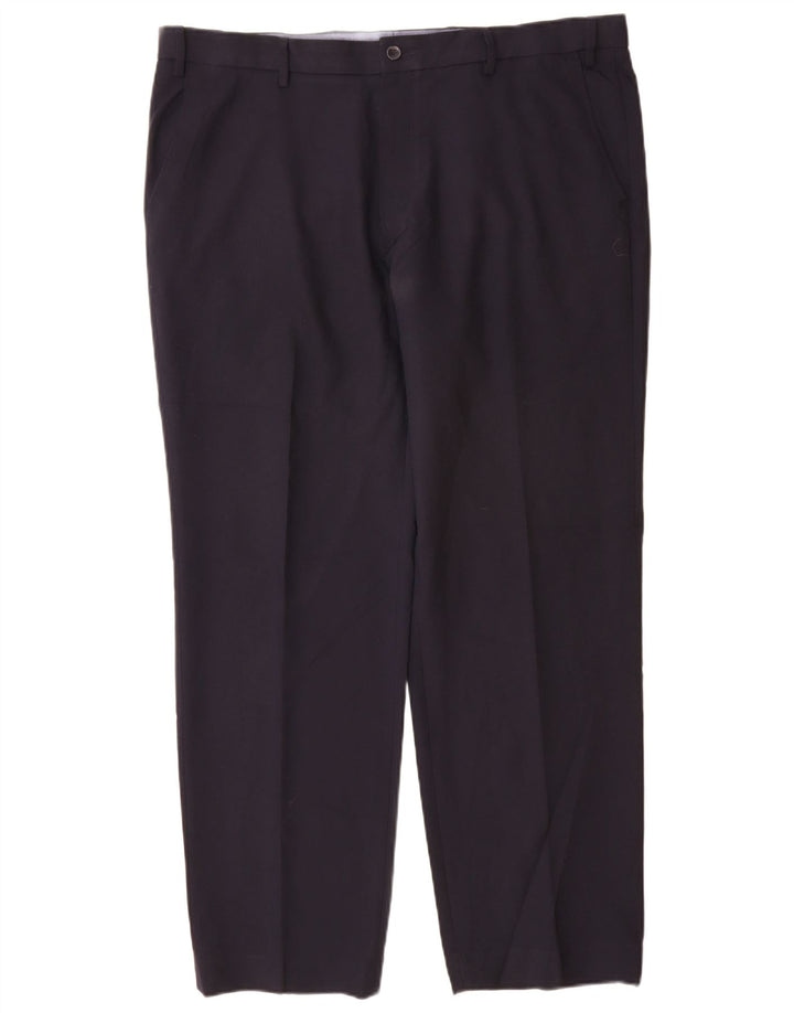 Marks & Spencer muške chino hlače regularnog kroja W40 L31 tamnoplavi poliester