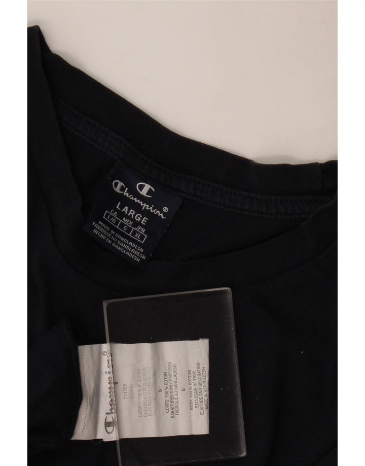 CHAMPION Velika muška majica s grafičkim motivima, tamnoplavi pamuk