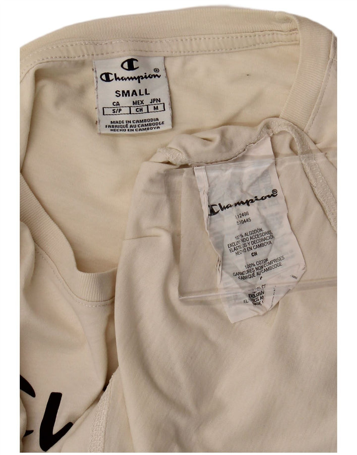 CHAMPION Prevelika ženska majica kratkih rukava s grafičkim motivima UK 10 Small Off White