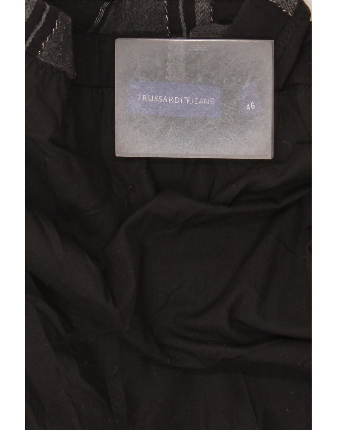 TRUSSARDI ženska suknja A-kroja IT 46 velika W32 crna na pruge