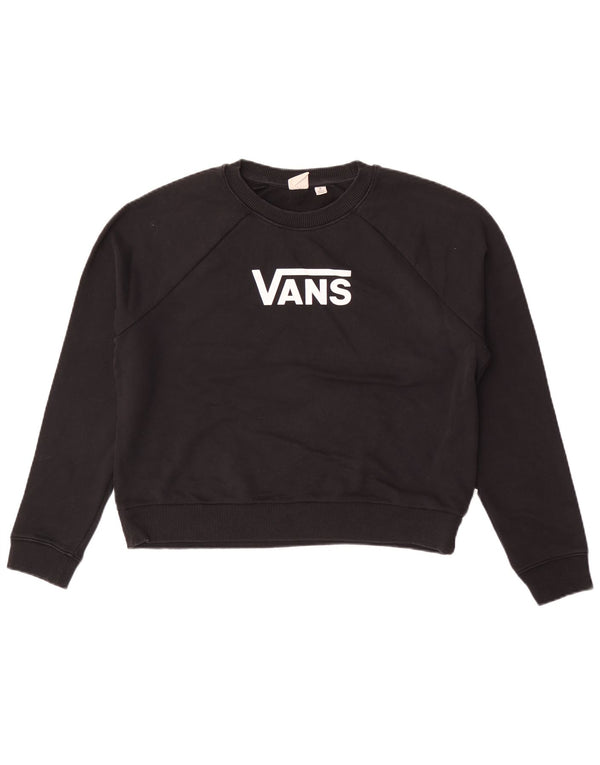 Vans ženski džemper s grafičkim motivima UK 14 srednje crni pamuk