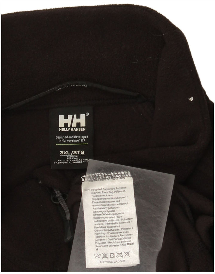 Helly Hansen muški džemper od flisa s patentnim izrezom 3XL crni poliester