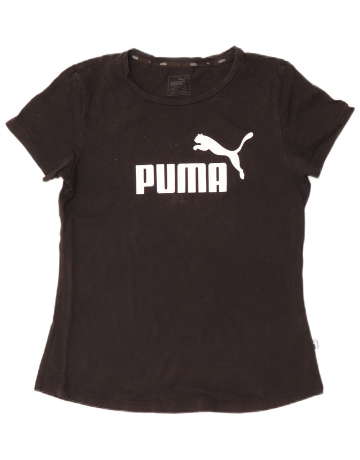Puma ženska majica kratkih rukava s grafičkim motivima UK 12 srednje crna