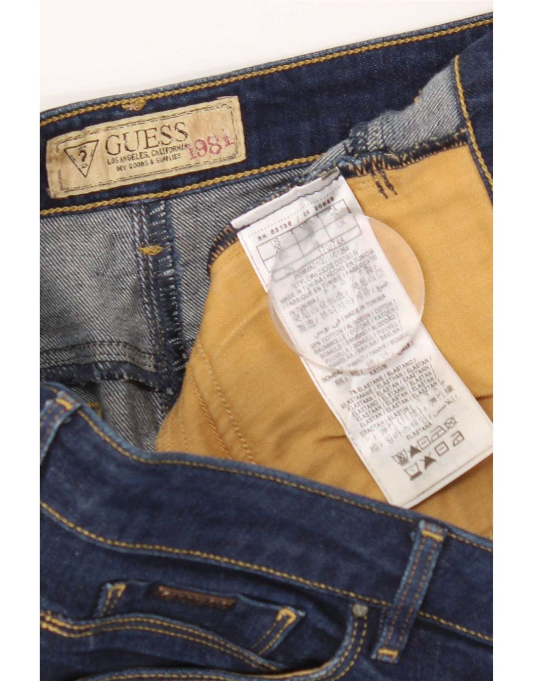 Guess ženska mini traper suknja W29 srednje plavi pamuk