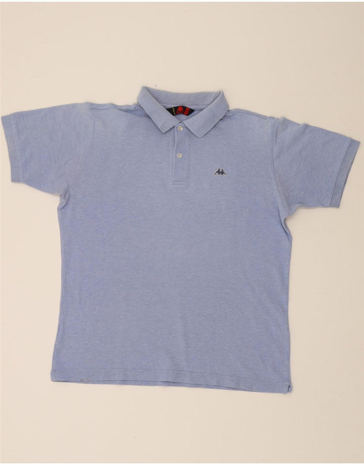 KAPPA Mens Polo Shirt Medium Blue Cotton Vintage Kappa and Second-Hand Kappa from Messina Hembry 