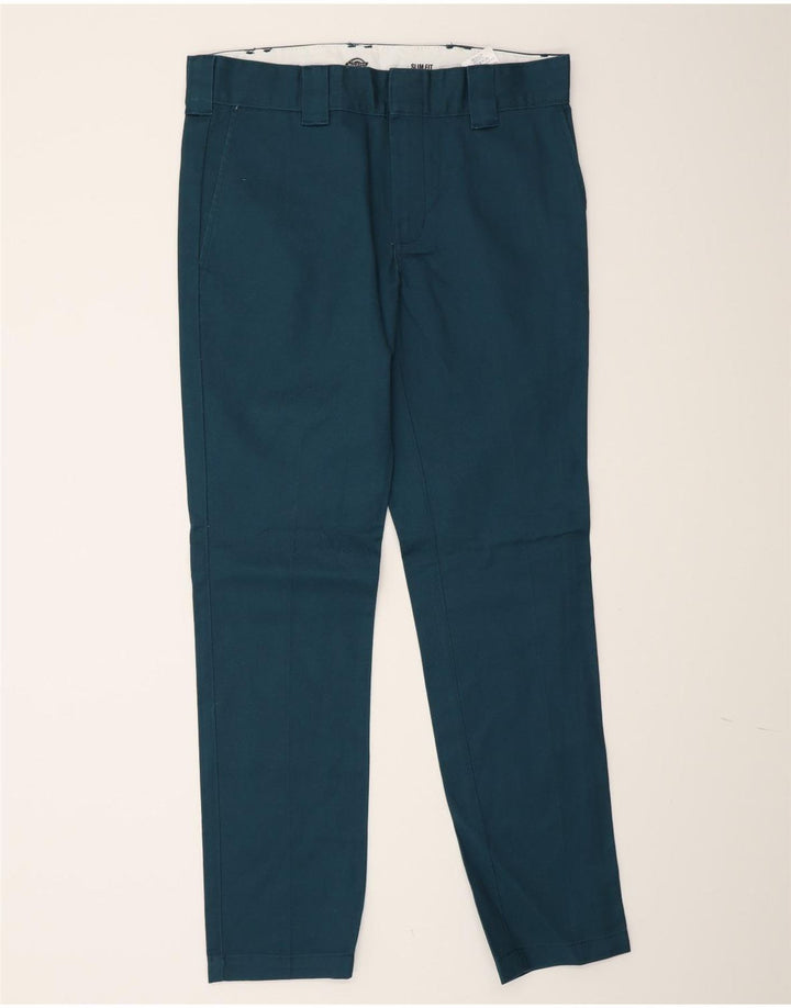Dickies muške uske chino hlače W32 L32 plavi poliester