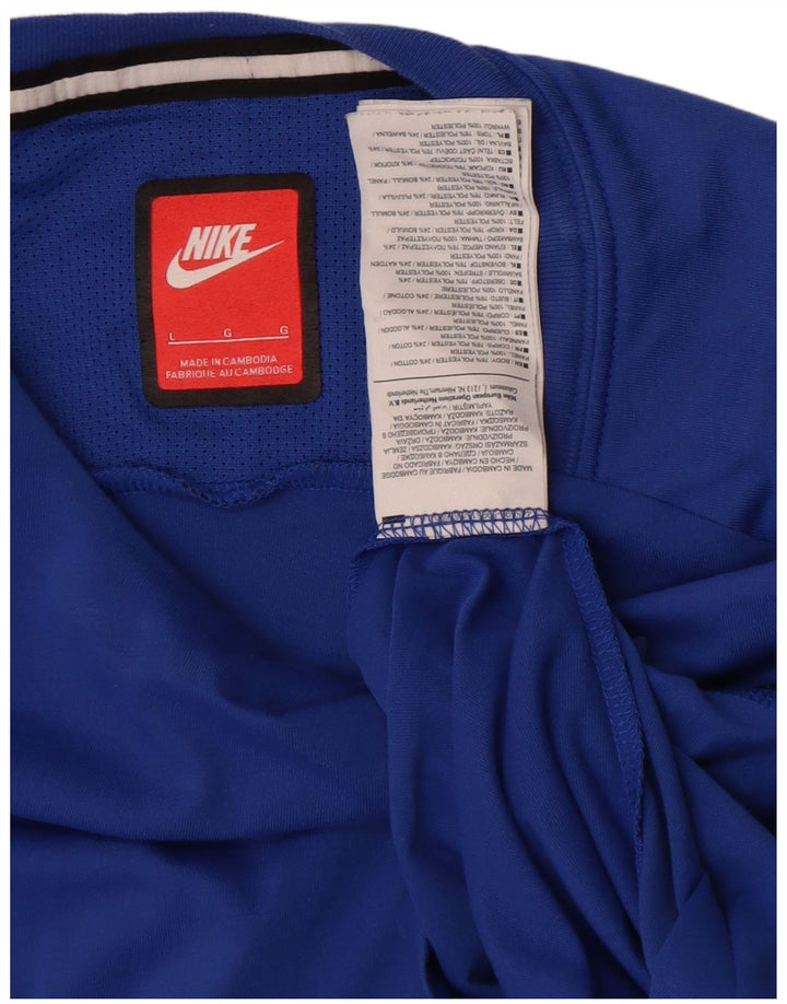 Nike muška majica kratkih rukava velika plava poliesterska boja