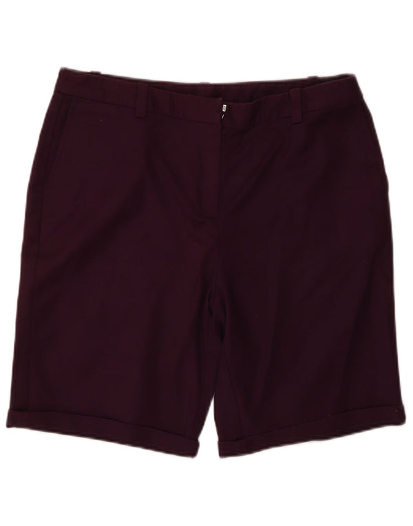 Crew Clothing Ženske Chino kratke hlače UK 12 srednje W30 Bordo pamuk