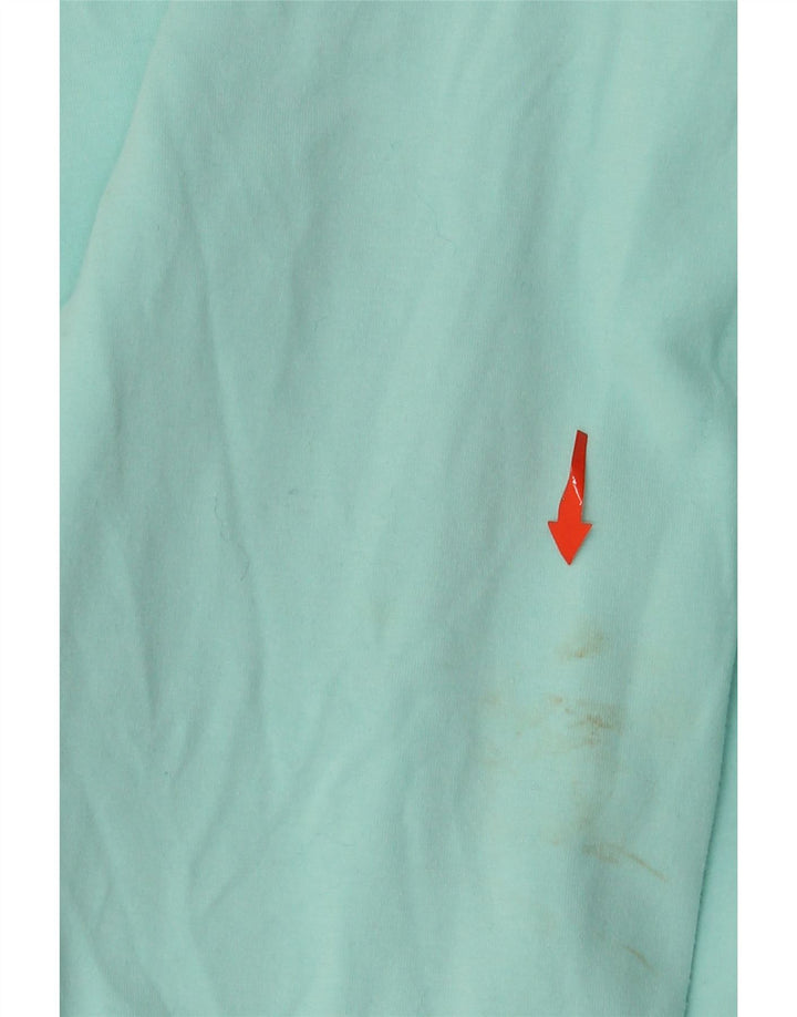 ELLESSE Muška majica s kapuljačom s grafičkim motivima XL tirkizni pamuk u blokovima boja