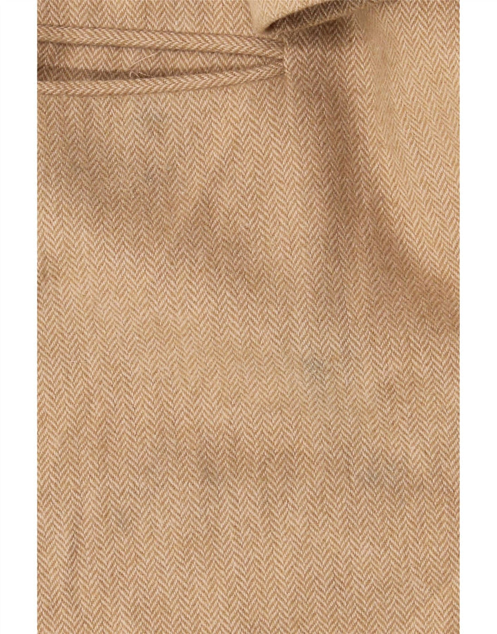 Marks & Spencer ženski kaput UK 16 Large Beige riblja kost vuna