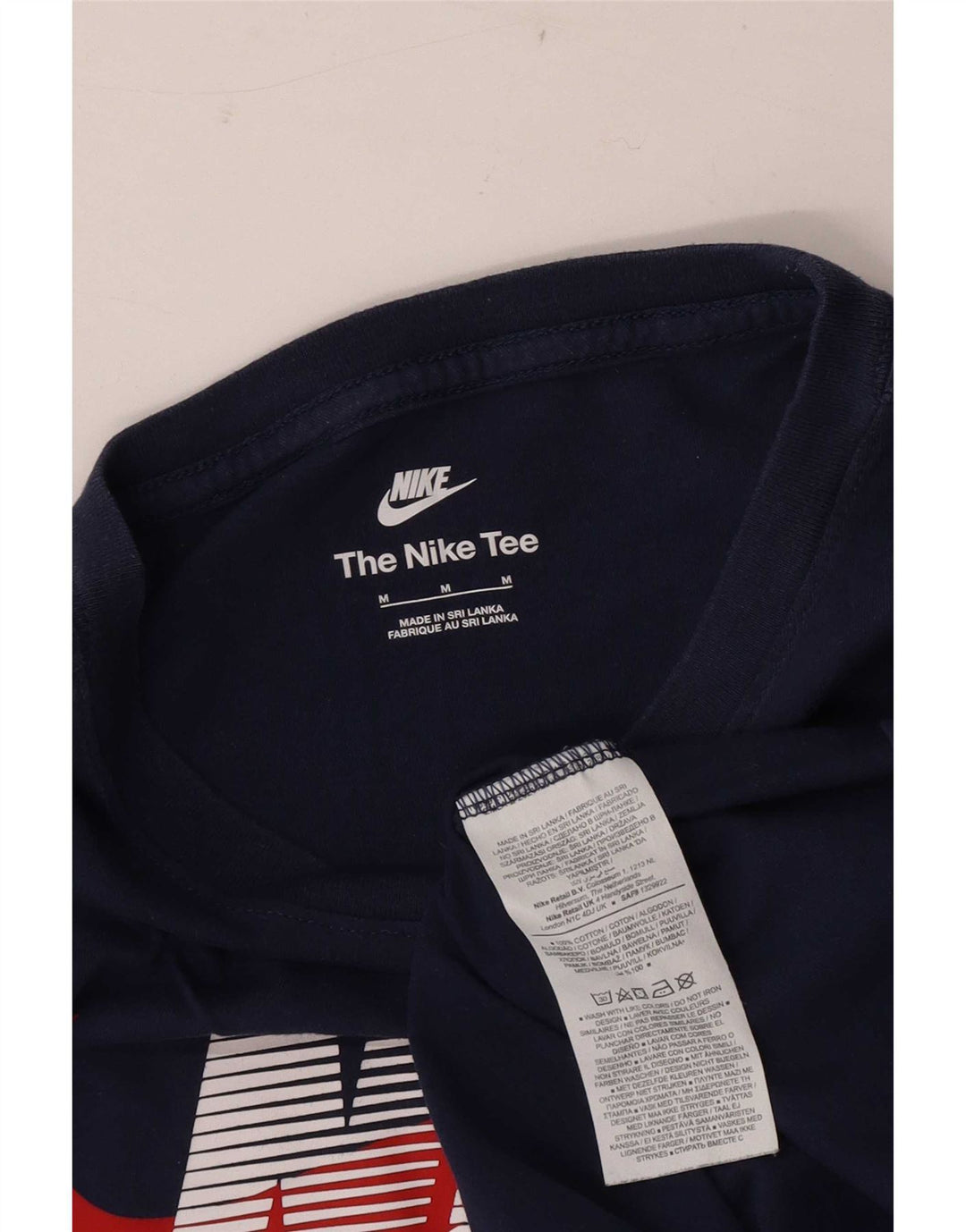 Nike muška majica s grafičkim motivima srednje tamnoplavi pamuk