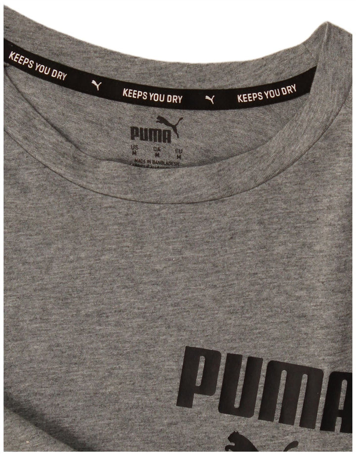 Puma muška majica s grafičkim motivima, srednje siva s pjegama