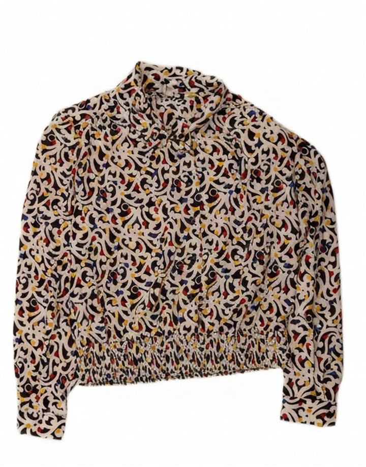 FRANKENWALDER Womens Crop Shirt Blouse EU 40 Medium Multicoloured Paisley Vintage Frankenwalder and Second-Hand Frankenwalder from Messina Hembry 