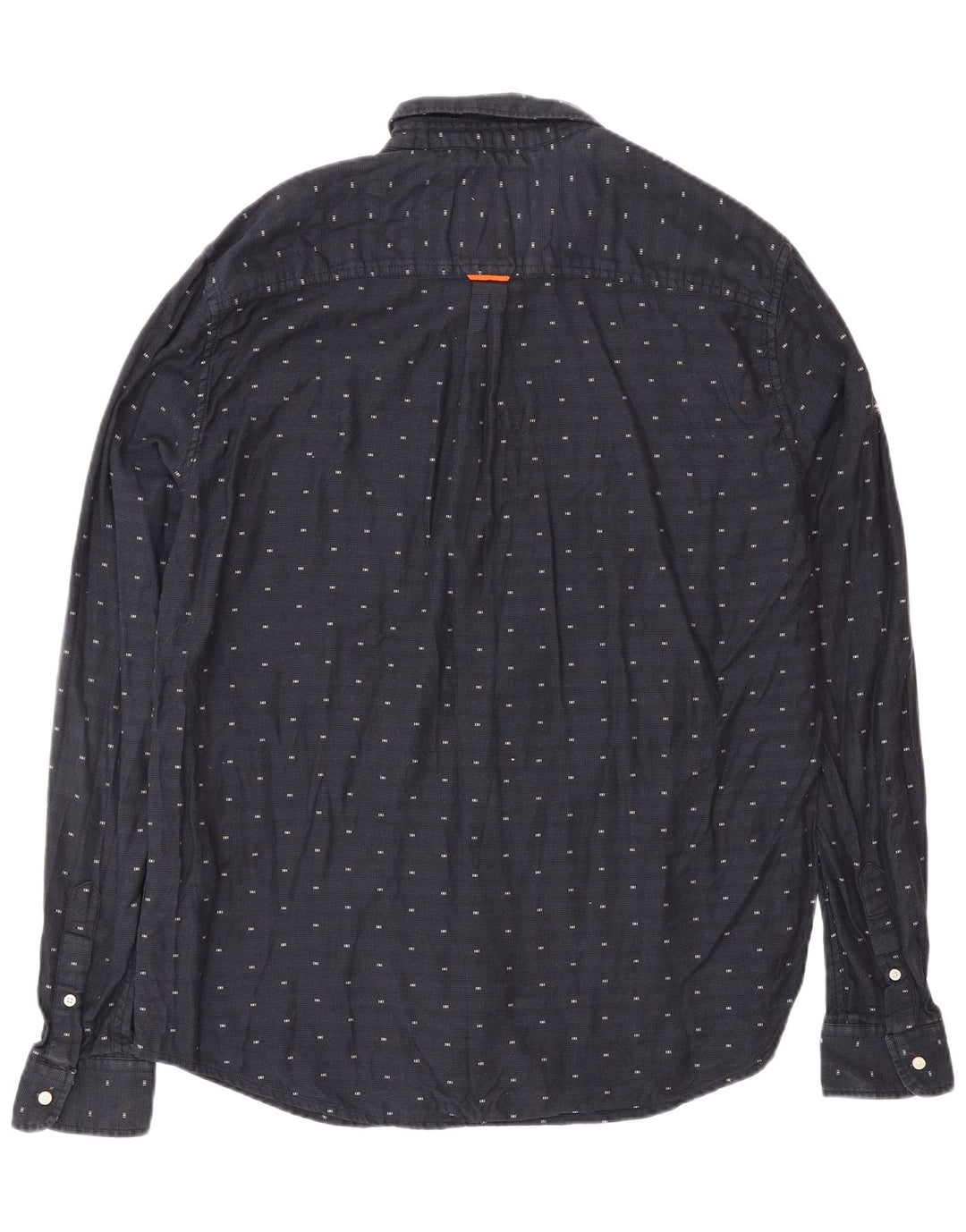 SUPERDRY muška majica standardnog kroja XL tamnoplavi pamuk na točkice